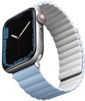Uniq Revix Μαγνητικό Λουράκι Premium Σιλικόνης Apple Watch SE/11/10/9/8/7/6/5/4 (42/41/40mm) - White / Blue (UNIQ-41MM-REVWHT