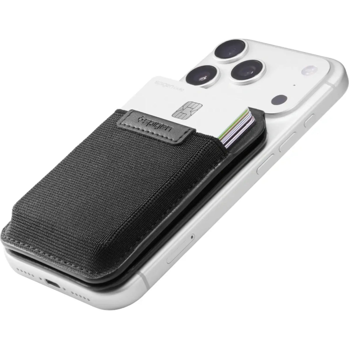 Universal Θήκη Spigen Slim Fold MagFit S314-4 MagSafe Πορτοφόλι για Κάρτες με Αναδιπλούμενη Βάση - Black (AFA11591)