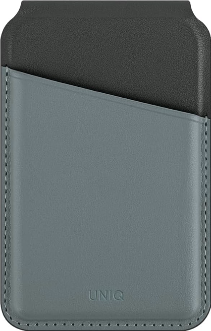 Universal Θήκη Uniq Lyden Duo Series MagSafe Πορτοφόλι για Κάρτες με RFID & Αναδιπλούμενη Βάση από Δέρμα Vegan - Washed Blue 