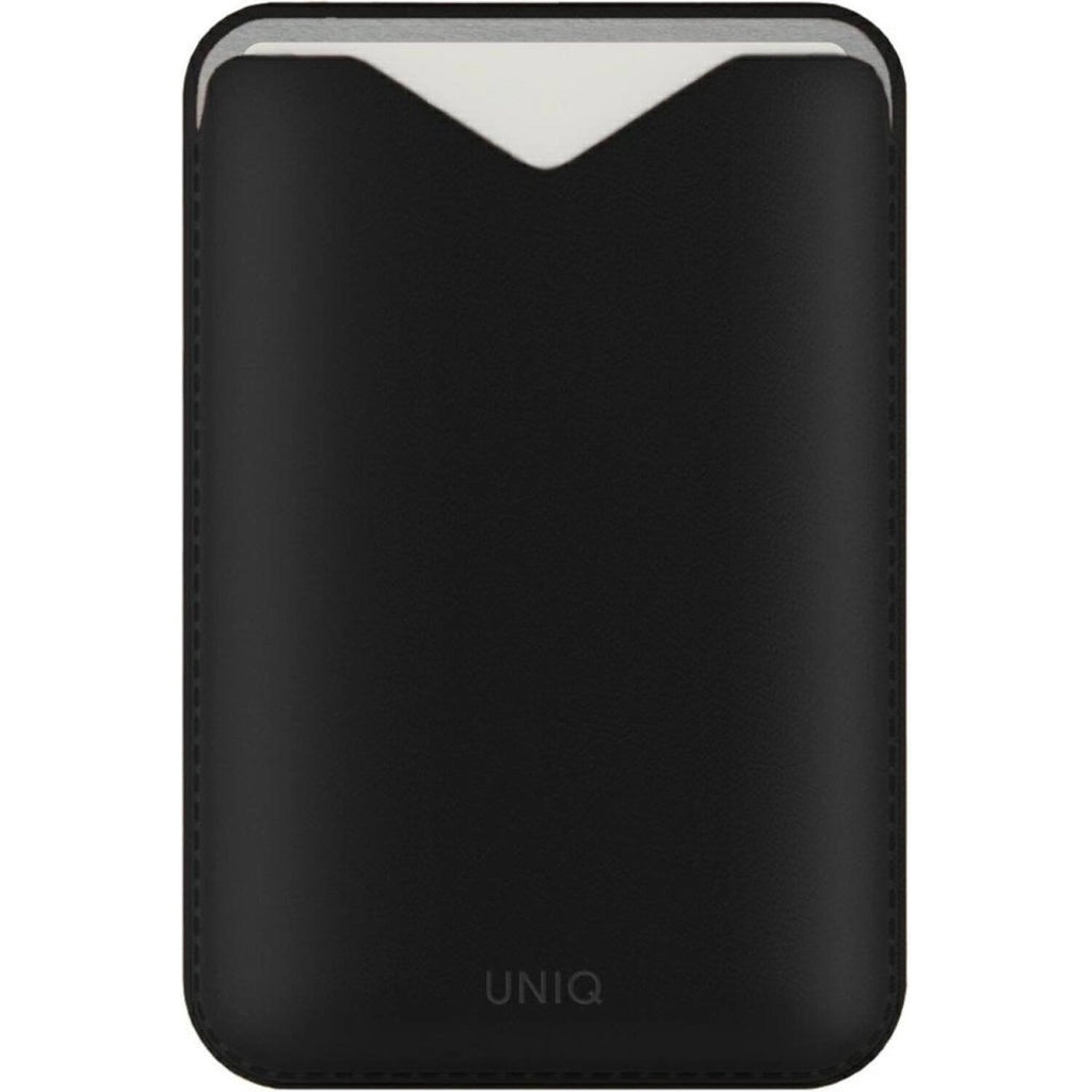 Universal Θήκη Uniq Lyden Evo MagSafe Πορτοφόλι για Κάρτες με Αναδιπλούμενη Βάση από Δέρμα Vegan - Dallas Black (UNIQ-LYDENEV