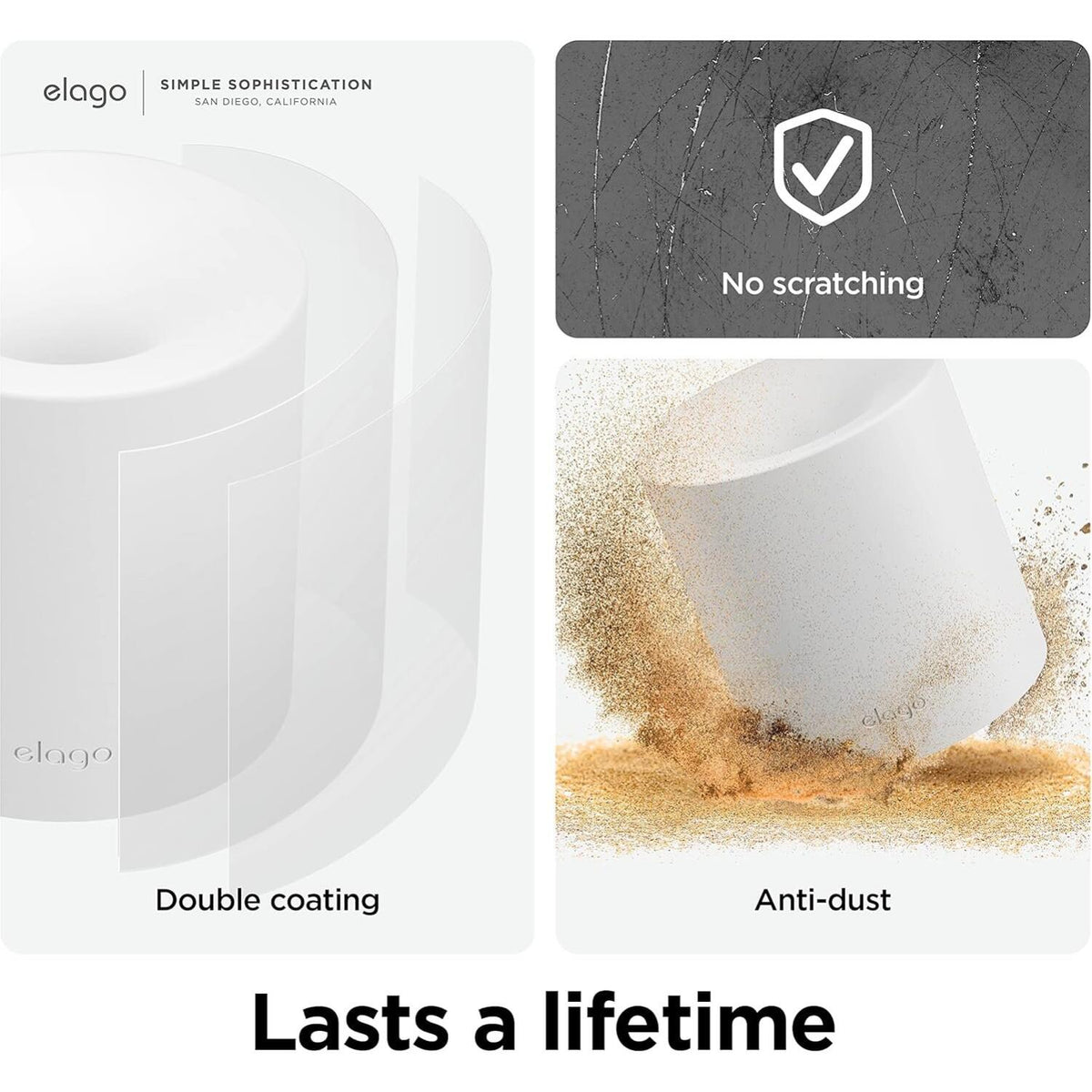 Βάση Apple Pencil Elago Apple Pencil Silicone Stand από Premium Σιλικόνη - White (EST-APEN-WH)