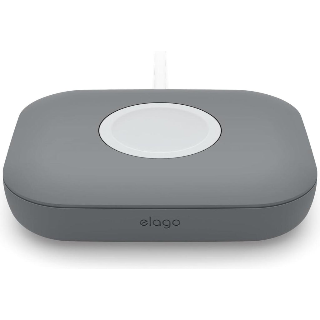 Βάση Elago Magnetic Charger Pad Premium Σιλικόνης για Φορτιστή Apple Watch / AirPods & Samsung Galaxy Watch 7 / 6 / 5 - Dark 