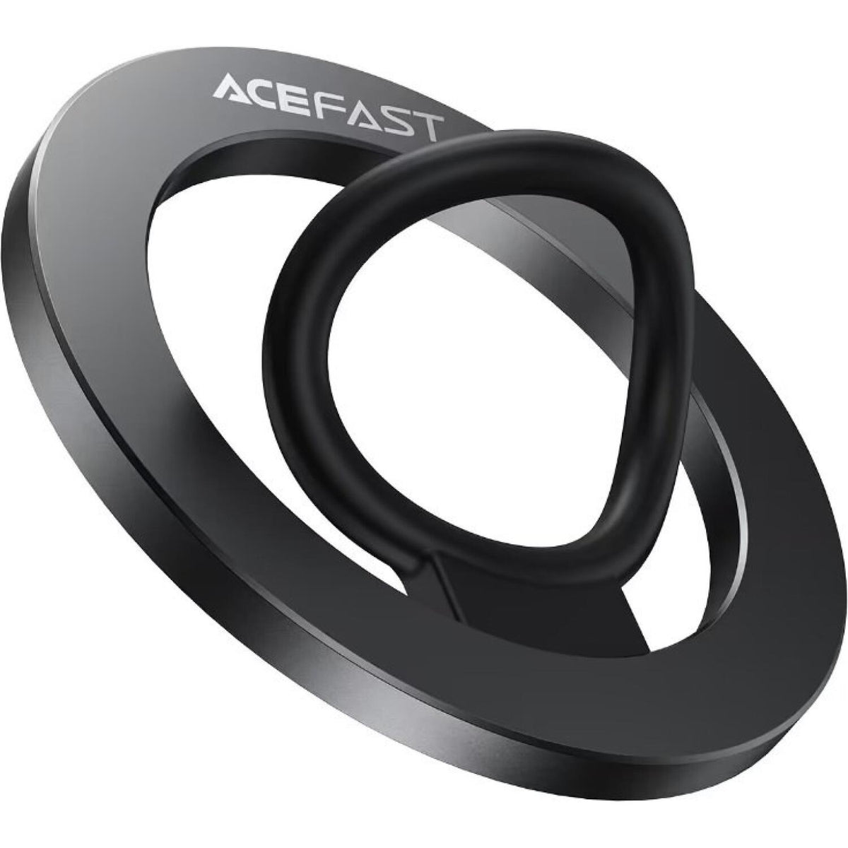 Βάση Στήριξης Acefast E35 Μαγνητικό MagSafe Phone Ring με Επιπλέον Αυτοκόλλητο Δακτύλιο MagSafe - Black (6974316285960)