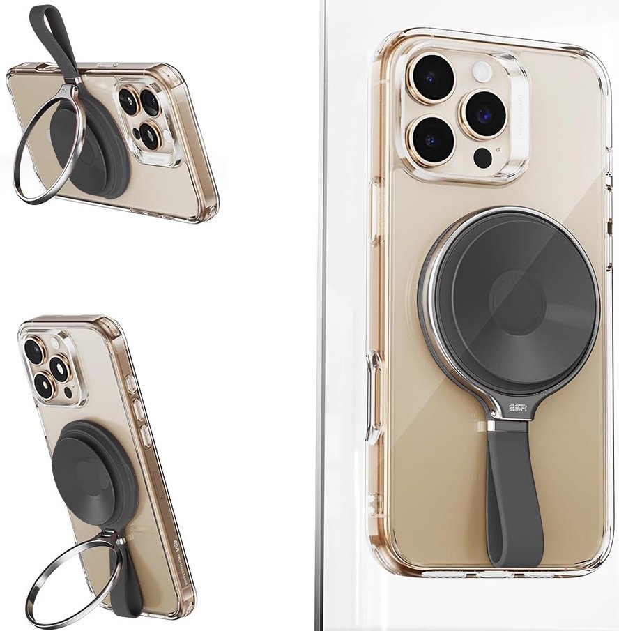 Βάση Στήριξης ESR HaloLock Suction Phone Mount Μαγνητική MagSafe με Βεντούζα / KickStand & Finger Holder - Black (48942402406