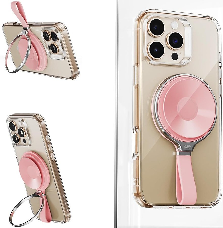Βάση Στήριξης ESR HaloLock Suction Phone Mount Μαγνητική MagSafe με Βεντούζα / KickStand & Finger Holder - Pink (489424024061