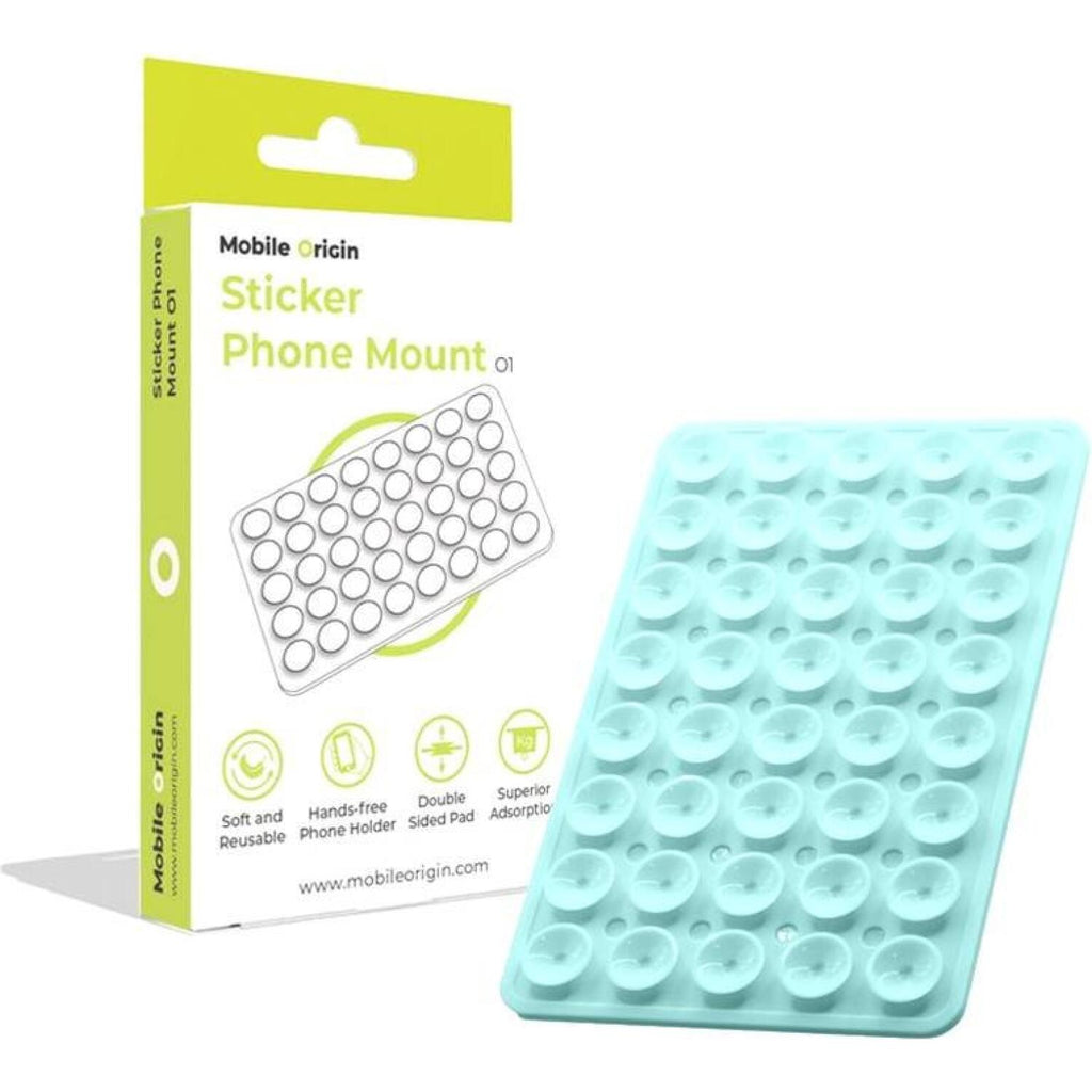 Βάση Στήριξης Mobile Origin Sticker Phone Mount O1 για Κινητά / Smartphones με Βεντούζα από Σιλικόνη - Baby Blue (MO-SPM-B-BL