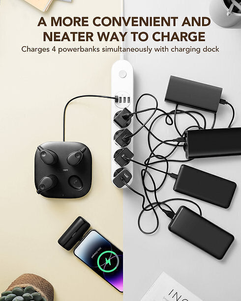 Veger W007 Charging Station Power Bank 5000mAh 20W Power Delivery / Quick Charge Μαύρο