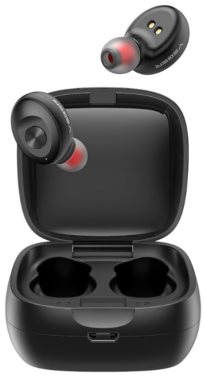 Veger XG08 In-Ear Studio - Ασύρματα Ακουστικά Bluetooth με Θήκη Φόρτισης - Black (6970453555096)