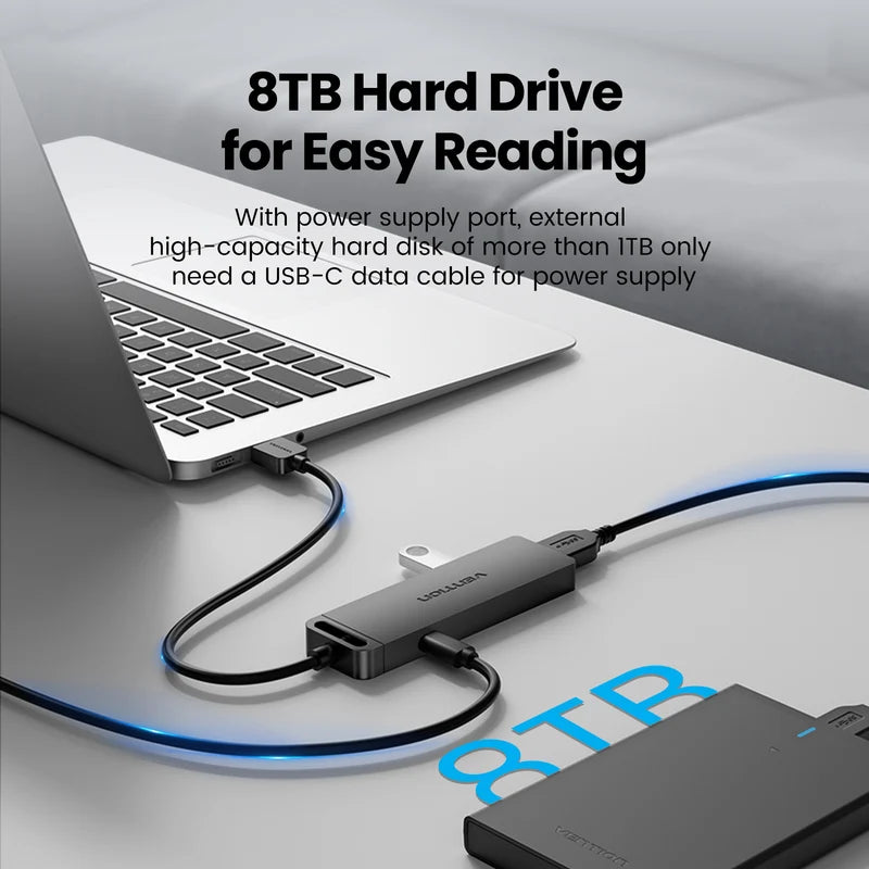 Vention 5-in-1 USB 3.0 Hub CHLBB-SCB2