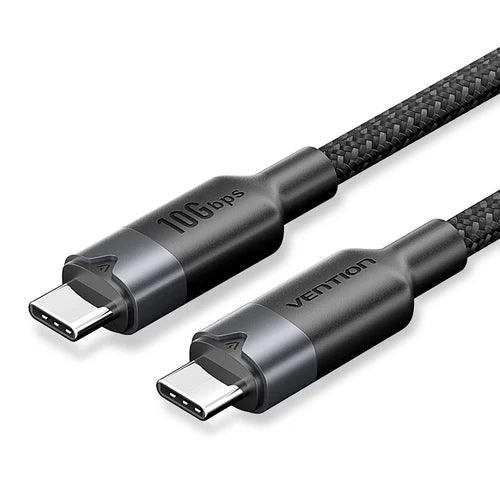 USB 3.2 Gen2 C Male to C Male 10Gbps Cable 2M Black Aluminum Alloy Type