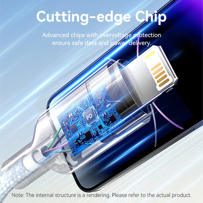 Vention Καλώδιο USB  2.0 A σε Lightning 2.4A 2M Λευκό (Vention LAMWH)