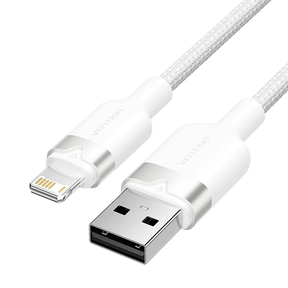 Vention Καλώδιο USB  2.0 A σε Lightning 2.4A 2M Λευκό (Vention LAMWH)