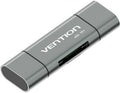 Vention Card Reader USB 3.0 Type-C για SD/microSD Metal Gray
