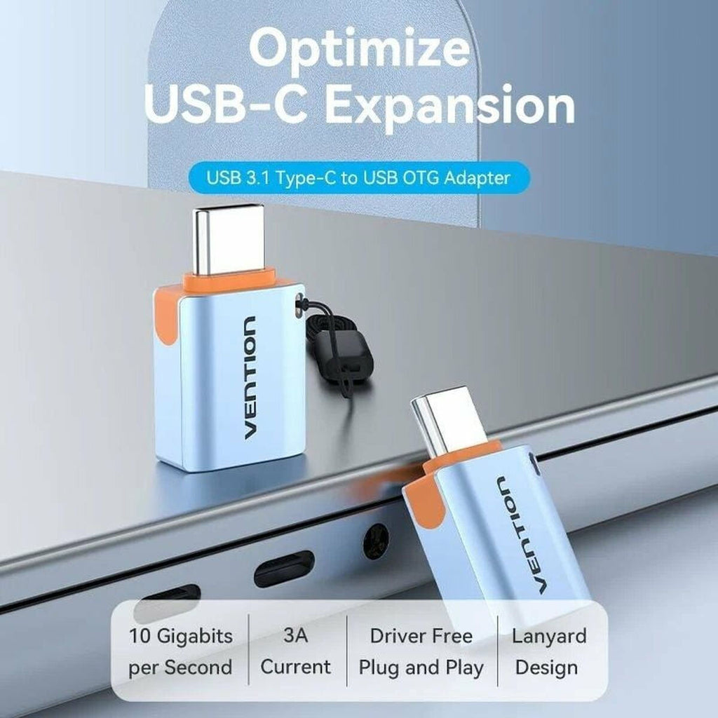 Vention CUBH0 Μετατροπέας N-Connector male σε USB-C female Γκρι