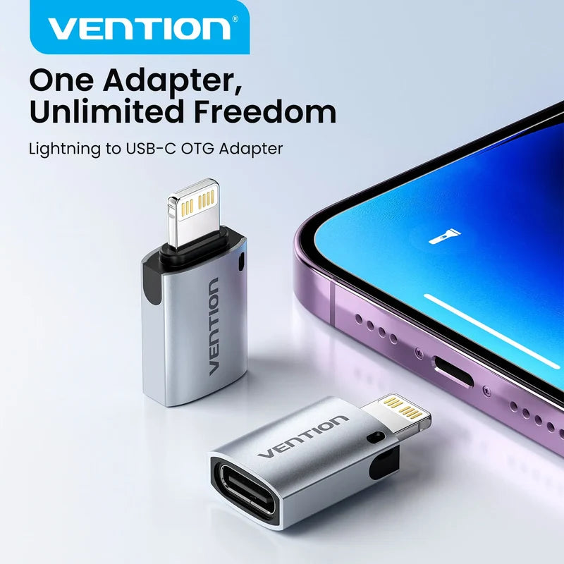 Vention USB-C Female to Lightning Male OTG Adapter CUDH0