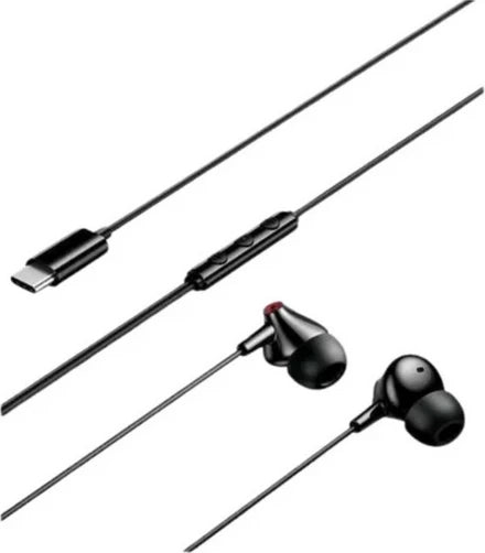 VENTION ECHO LITE USB-C In-Ear Wired Headphones with DAC Adapter 1.2M Black (GBBBAV)