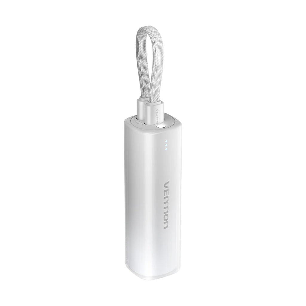 Vention 5000mAh Power Bank (USB-C + Lightning) 20W Gray Light Indicator Display Type