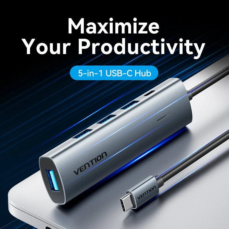 Vention 5-in-1 USB-C Hub TGZHB