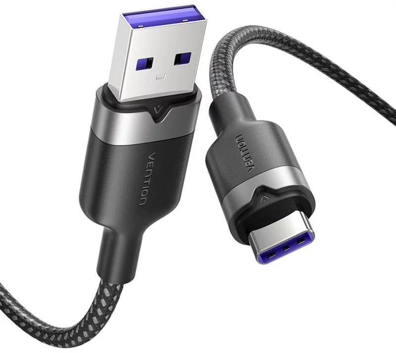 Vention Καλώδιο USB 2.0 A σε USB-C 6A 2M Μαύρο (Vention CTOBH)
