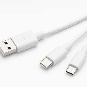 Καλώδιο 3-σε-1 USB‑C / Lightning / Micro‑USB 6A 120W Λευκό (Vention CTRWG)