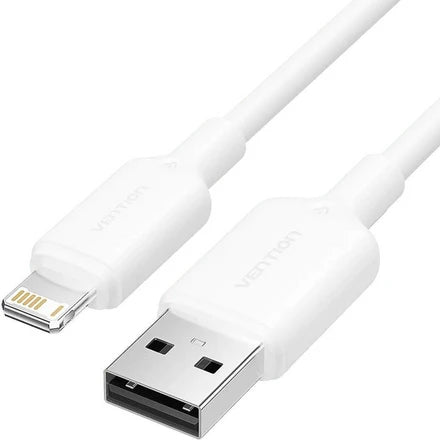 Καλώδιο USB  2.0 A σε Lightning 2.4A 2M Λευκό (Vention LAMWH)
