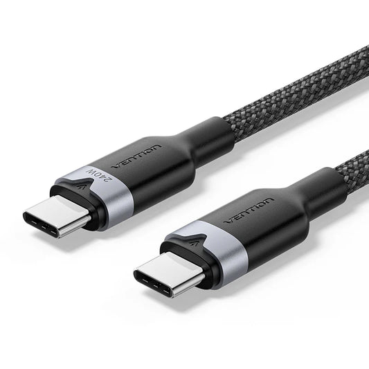 Καλώδιο USB -C σε USB-C 5A 2M Μαύρο (Vention TRIBH)