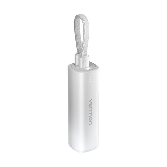 5000mAh Power Bank (USB-C + Lightning) 20W Gray Light Indicator Display Type