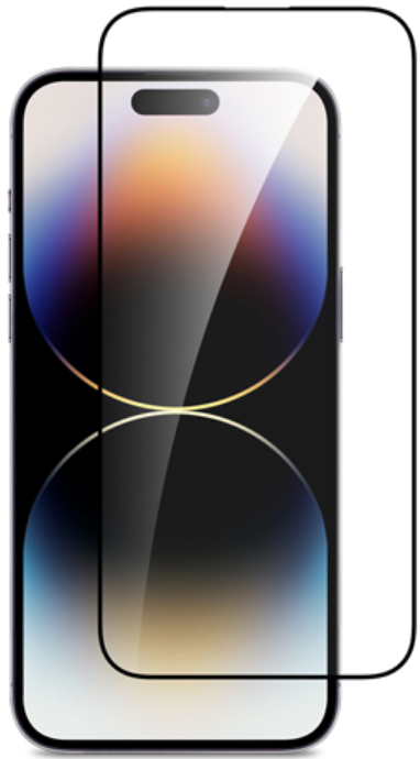 Vivid Full Face Tempered Glass - Αντιχαρακτικό Γυαλί Οθόνης Apple iPhone 15 Pro Max - Black (VITEMP398BK)