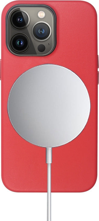 Vivid PU Leather Case - Σκληρή Θήκη Magsafe Apple iPhone 13 Pro Max - Red (VIMAGLE198RD)