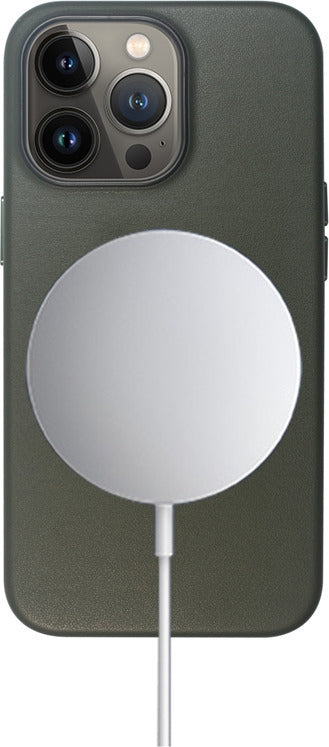 Vivid PU Leather Case - Σκληρή Θήκη Magsafe Apple iPhone 13 Pro - Olive Green (VIMAGLE197OLIVEGR)