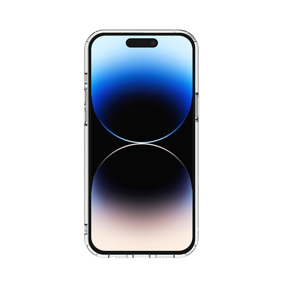 Vivid Σετ Διάφανη Θήκη Σιλικόνης & Full Face Tempered Glass - Apple iPhone 14 Pro Max - Transparent / Black (VIGELLY298GLASSB