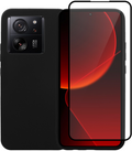 Vivid Σετ Θήκη Σιλικόνης & Full Face Tempered Glass - Xiaomi 13T / 13T Pro - Black (VIMAT323GLASSBK)