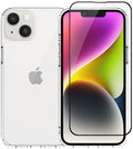 Vivid Set TPU Case & Full Face Tempered Glass - Σετ Διάφανη Θήκη Σιλικόνης & Full Face Tempered Glass - Apple iPhone 15 - Tra