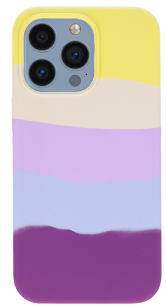 Vivid Silicone Cover - Θήκη Σιλικόνης Apple iPhone 13 Pro - Rainbow Stripes (VISILI197RAINBOWSTRIPES)