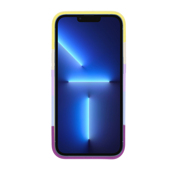 Vivid Silicone Cover - Θήκη Σιλικόνης Apple iPhone 13 Pro - Rainbow Stripes (VISILI197RAINBOWSTRIPES)