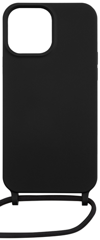 Vivid Silicone Lace - Θήκη Σιλικόνης με Λουράκι Λαιμού - Apple iPhone 13 Pro - Black (VISILACE197BK)