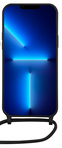 Vivid Silicone Lace - Θήκη Σιλικόνης με Λουράκι Λαιμού - Apple iPhone 13 Pro - Black (VISILACE197BK)