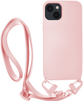 Vivid Silicone Strap - Θήκη Σιλικόνης με Λουράκι Λαιμού - Apple iPhone 13 - Nude (VISISTRAP196NUDE)