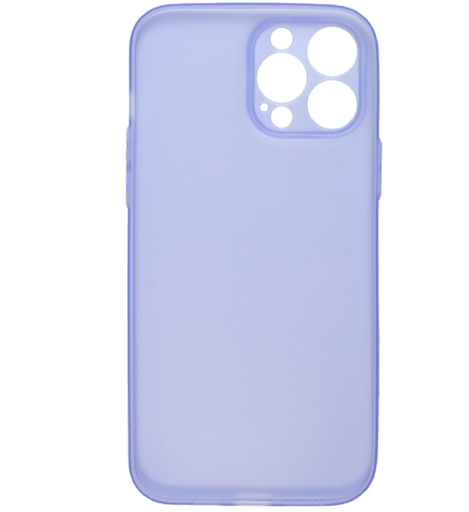 Vivid Θήκη Σιλικόνης Slim Apple iPhone 13 Pro Max - Transparent / Purple (VISLIM198PUR)