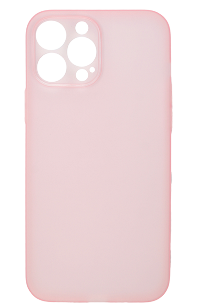 Vivid Θήκη Σιλικόνης Slim Apple iPhone 13 Pro Max - Transparent / Pink (VISLIM198PK)