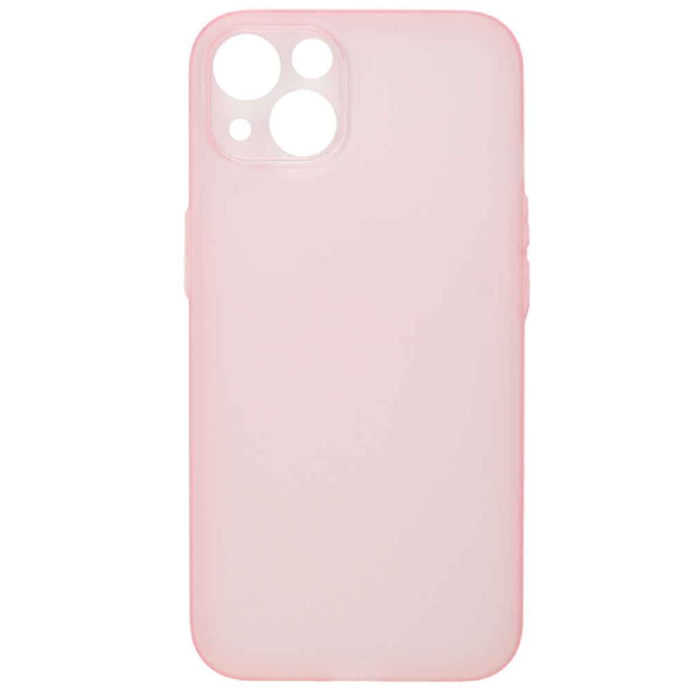 Vivid Θήκη Σιλικόνης Slim Apple iPhone 13 -Transparent / Pink (VISLIM196PK)