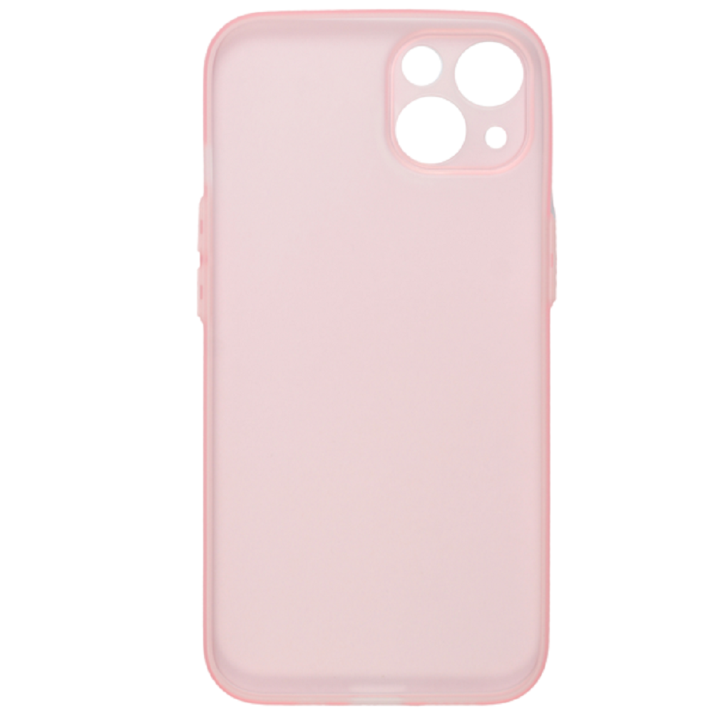 Vivid Θήκη Σιλικόνης Slim Apple iPhone 13 -Transparent / Pink (VISLIM196PK)