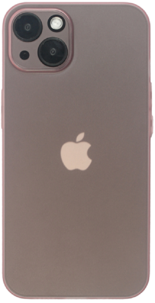 Vivid Θήκη Σιλικόνης Slim Apple iPhone 13 -Transparent / Pink (VISLIM196PK)