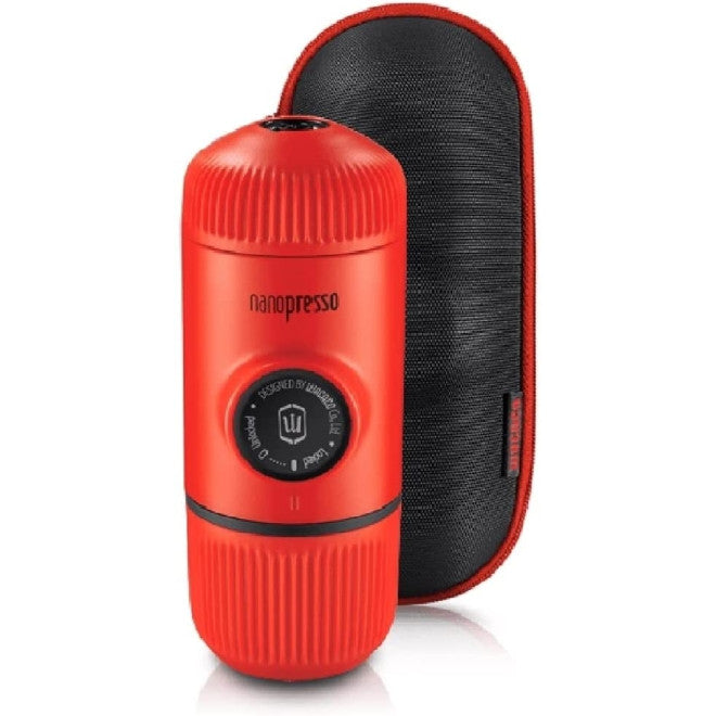 Wacaco Nanopresso Elements - Φορητή Μηχανή Χειρός Espresso με Θήκη - Lava Red
