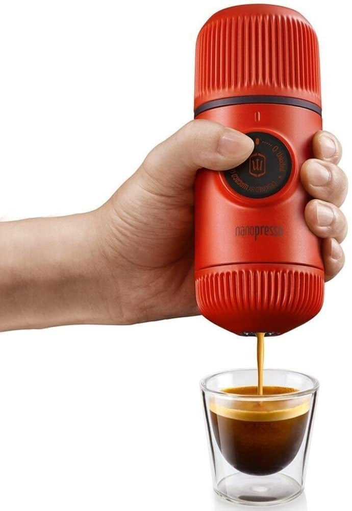 Wacaco Nanopresso Elements - Φορητή Μηχανή Χειρός Espresso με Θήκη - Lava Red
