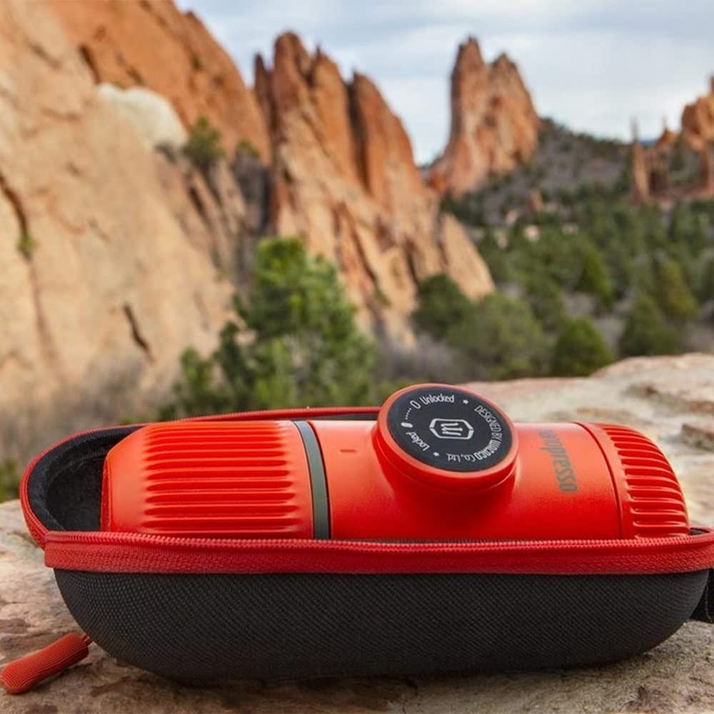 Wacaco Nanopresso Elements - Φορητή Μηχανή Χειρός Espresso με Θήκη - Lava Red