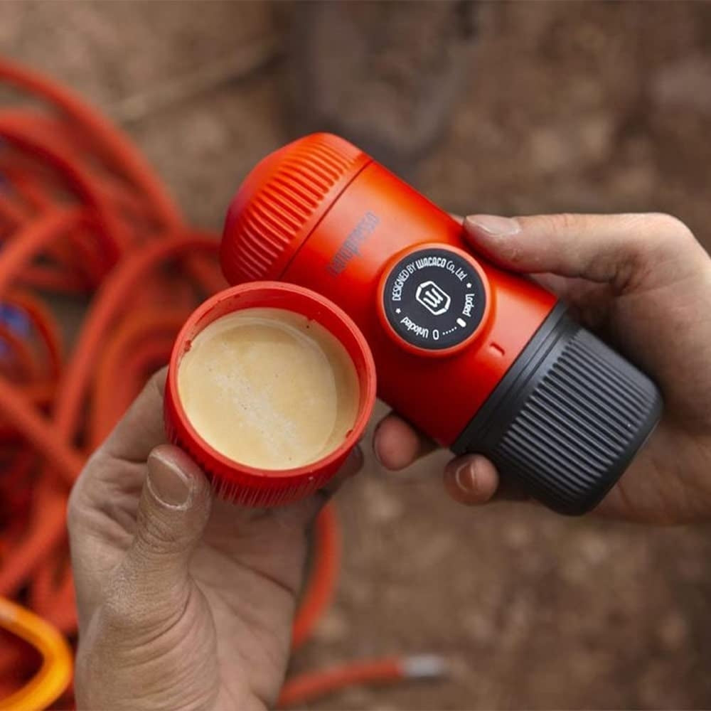 Wacaco Nanopresso Elements - Φορητή Μηχανή Χειρός Espresso με Θήκη - Lava Red
