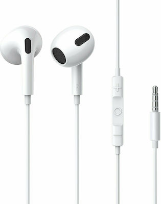 Earphone WK YA07 White 3.5mm