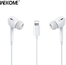 WK YA17 In-ear Handsfree Ακουστικά με Βύσμα Lightning Λευκό