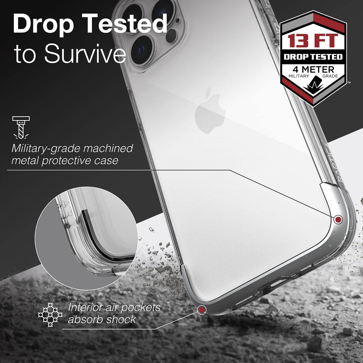 X-Doria Raptic Air Θήκη Apple iPhone 13 Pro - Clear (472463)
